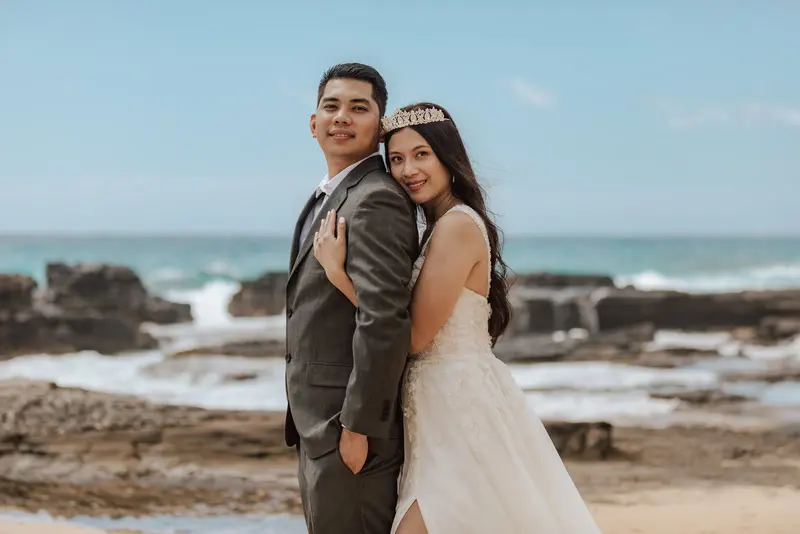 Coastal engagement session, photo 7