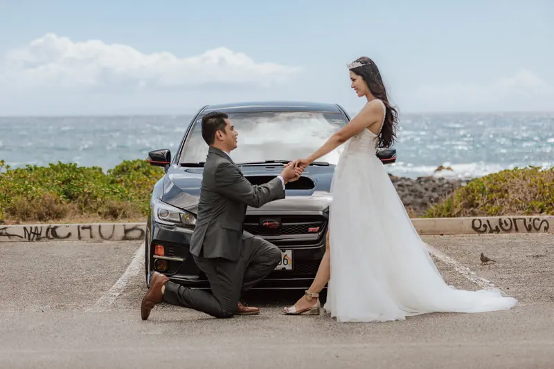 Coastal engagement session, photo 34