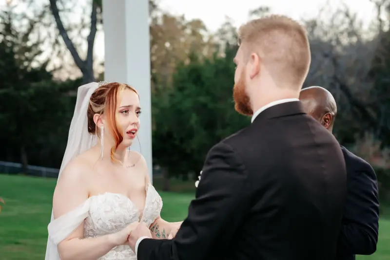 Ceremony at a glass-walled venue, photo 9