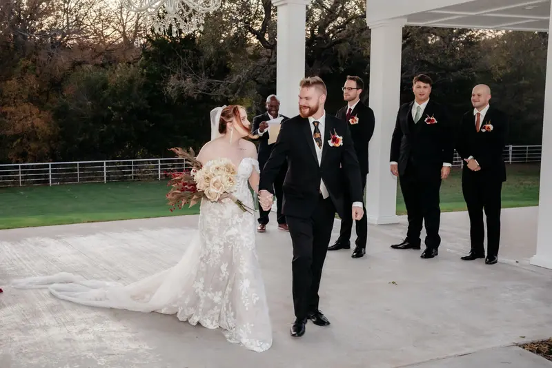 Ceremony at a glass-walled venue, photo 23