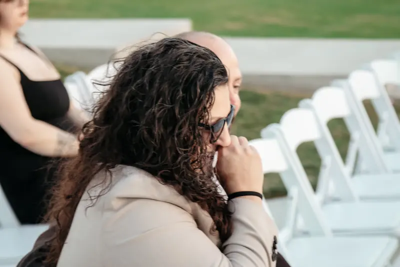 Ceremony at a glass-walled venue, photo 29