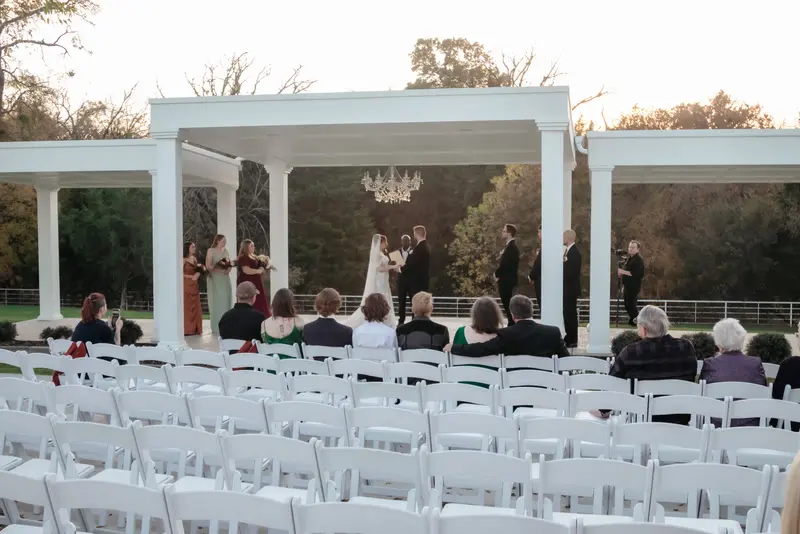 Ceremony at a glass-walled venue, photo 31