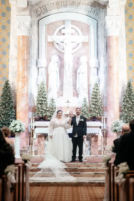 Winter ballroom wedding, photo 21