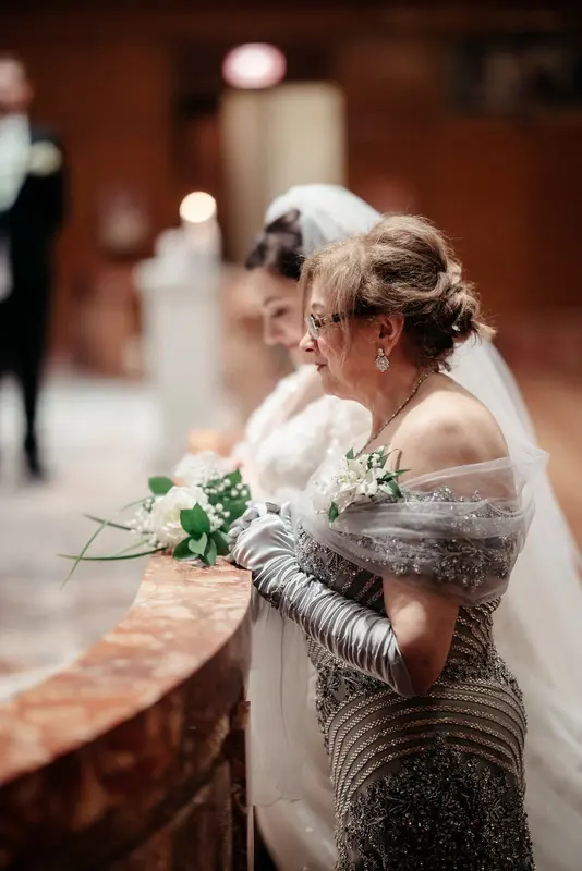 Winter ballroom wedding, photo 45