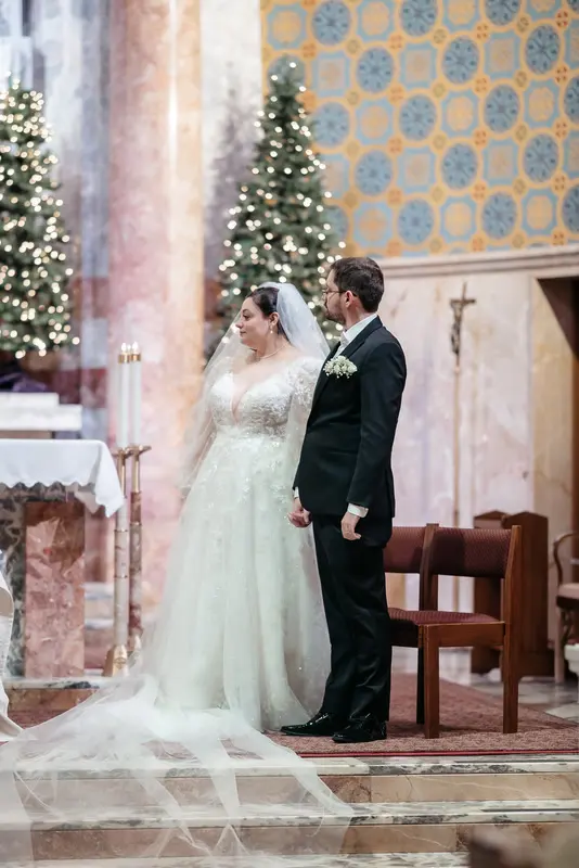 Winter ballroom wedding, photo 46
