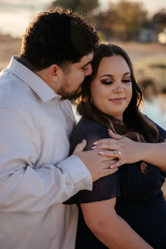 Autumn engagement session at golden hour, photo 23