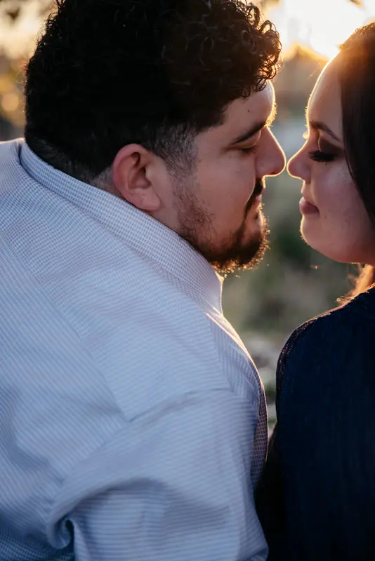 Autumn engagement session at golden hour, photo 36