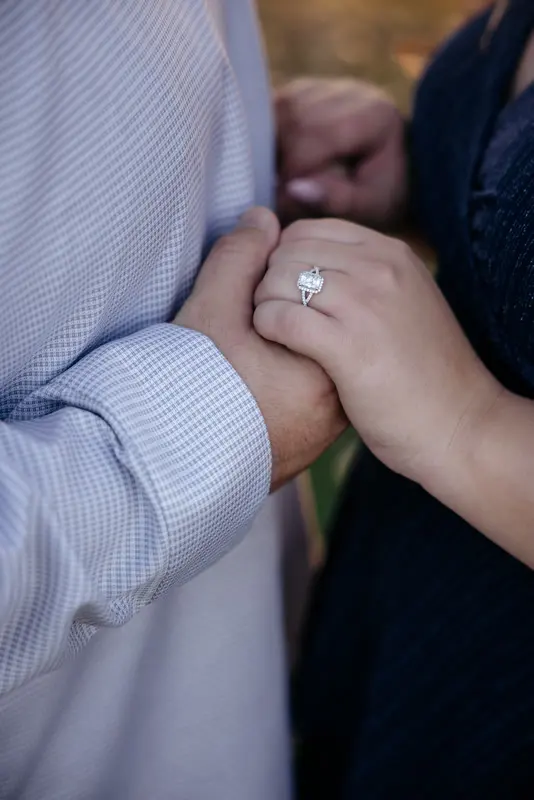 Autumn engagement session at golden hour, photo 47