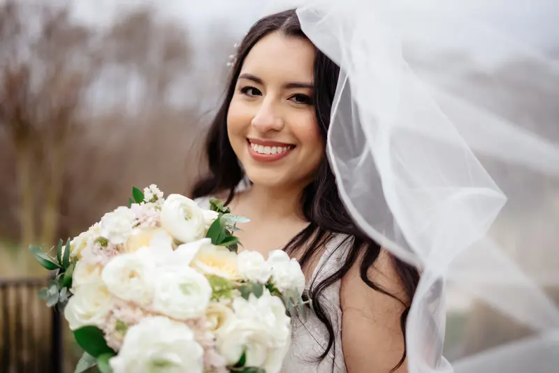 White barn autumn wedding, photo 21