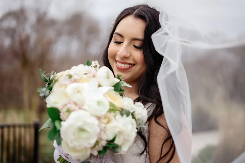 White barn autumn wedding, photo 24